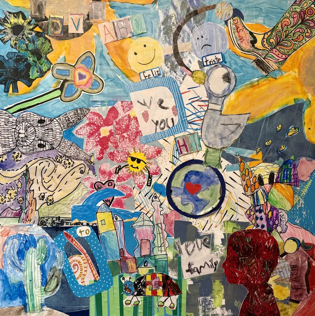 Physical Art Collage Example